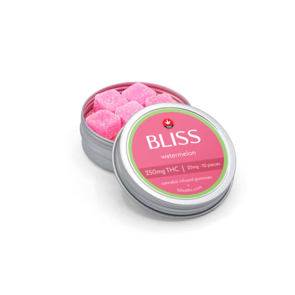 BLISS Gummies Watermelon Open Tin